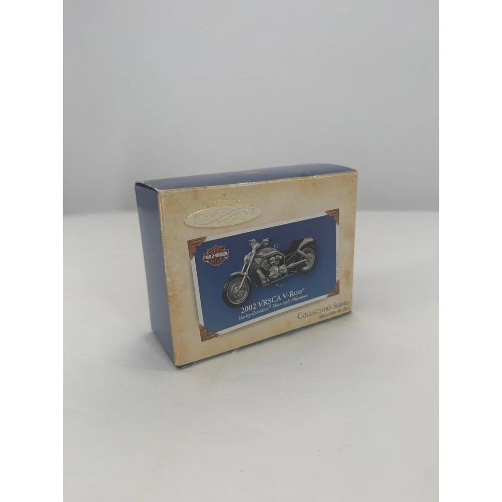 Hallmark Keepsake 2004 Harley-Davidson 2002 VRSCA V-Rod Ornament Silver Die-Cast